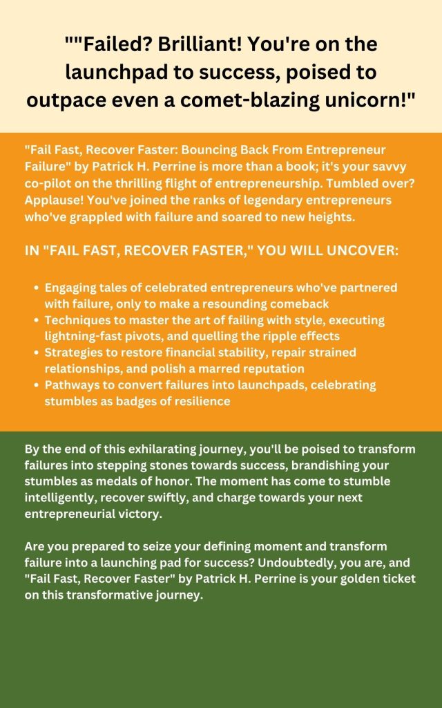 Fail Fast, Recover Faster: Bouncing Back from Entrepreneurial Failure